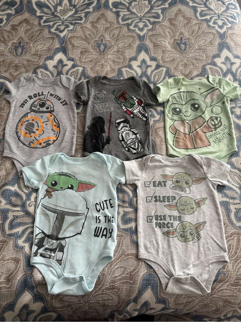 Star Wars 5 Pack Bodysuits Multicolor 18 Months